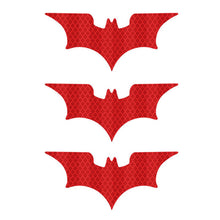 Load image into Gallery viewer, 3Pcs Car Reflective Sticker Reflective Tape Warning Stickers Night Safe Bat Style Decoration Motorcycle Helmet Decals Accessoire
