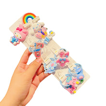 Load image into Gallery viewer, Cute Cartoon Hair Rope Hair Clip Set Colorful Flower Animal Hairpin Hair Rope Hair Accessories for Girls
