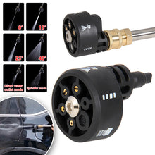 Load image into Gallery viewer, 6 In 1 Adjustable Nozzle 1/4 Inch High Pressure Cordless Washer Cleaner Water Gun Parts Hose Nozzle 0°15°40°25°Direct Sprinkler
