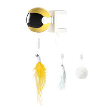Load image into Gallery viewer, Automatic Electric Cat Teaser Toy Up Down Interactive Trainning Toy Pet Cats Feather Furball Pendant Teaser Balls

