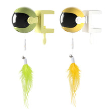 Load image into Gallery viewer, Automatic Electric Cat Teaser Toy Up Down Interactive Trainning Toy Pet Cats Feather Furball Pendant Teaser Balls
