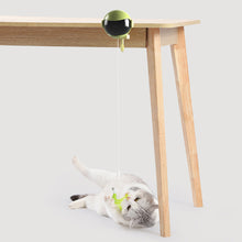 Load image into Gallery viewer, Automatic Electric Cat Teaser Toy Up Down Interactive Trainning Toy Pet Cats Feather Furball Pendant Teaser Balls
