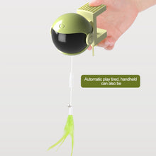 Load image into Gallery viewer, Automatic Electric Cat Teaser Toy Up Down Interactive Trainning Toy Pet Cats Feather Furball Pendant Teaser Balls
