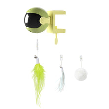 Load image into Gallery viewer, Automatic Electric Cat Teaser Toy Up Down Interactive Trainning Toy Pet Cats Feather Furball Pendant Teaser Balls
