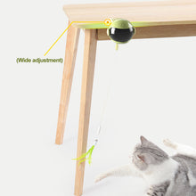 Load image into Gallery viewer, Automatic Electric Cat Teaser Toy Up Down Interactive Trainning Toy Pet Cats Feather Furball Pendant Teaser Balls
