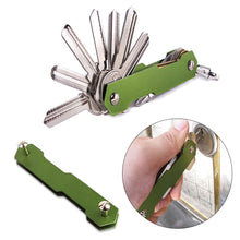 Load image into Gallery viewer, Aluminum Alloy Double Open Double Head Key Storage Clip EDC Outdoor Gadget Screw Driver Multifunctional Storage Clip DIY Door Magic
