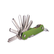 Load image into Gallery viewer, Aluminum Alloy Double Open Double Head Key Storage Clip EDC Outdoor Gadget Screw Driver Multifunctional Storage Clip DIY Door Magic
