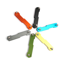 Load image into Gallery viewer, Aluminum Alloy Double Open Double Head Key Storage Clip EDC Outdoor Gadget Screw Driver Multifunctional Storage Clip DIY Door Magic

