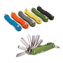Load image into Gallery viewer, Aluminum Alloy Double Open Double Head Key Storage Clip EDC Outdoor Gadget Screw Driver Multifunctional Storage Clip DIY Door Magic

