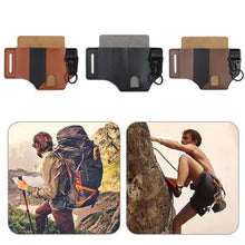 Load image into Gallery viewer, Multifunctional Storage Waist Pack EDC Tactical Tools Flashlight Key Pen Belt Leather Bag Outdoor Camping Survival Hunting External Waist Clip
