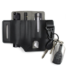 Load image into Gallery viewer, Multifunctional Storage Waist Pack EDC Tactical Tools Flashlight Key Pen Belt Leather Bag Outdoor Camping Survival Hunting External Waist Clip
