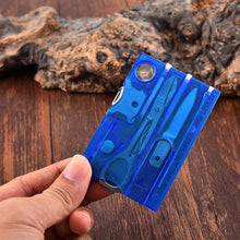 Load image into Gallery viewer, Multifunctional EDC Tool Card Outdoor Camping Survival Emergency Travel Tool Combination Knife Screwdriver Pen Portable Pocket Gadget
