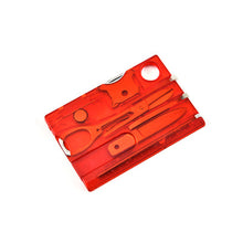 Load image into Gallery viewer, Multifunctional EDC Tool Card Outdoor Camping Survival Emergency Travel Tool Combination Knife Screwdriver Pen Portable Pocket Gadget
