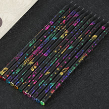 Load image into Gallery viewer, 12pcs/lot HB Pencils with Rhinestone Cool Black Pencils School Kids Writing Drawing Pencils Stationery Supplies
