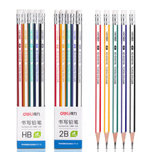 Load image into Gallery viewer, 10pcs/Lot 2B HB Wooden Pencil with Eraser for Student Children Drawing Writing Pencils School Office Stationery Supplies
