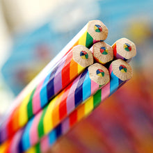 Load image into Gallery viewer, 4pcs/Lot Concentric Rainbow Colored Pencil Painting Crayon Kids Drawing Pencil Crayons Set School Scrapbooking Journal Colors Pencils
