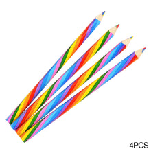 Load image into Gallery viewer, 4pcs/Lot Concentric Rainbow Colored Pencil Painting Crayon Kids Drawing Pencil Crayons Set School Scrapbooking Journal Colors Pencils
