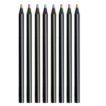 Load image into Gallery viewer, 8Color Multicolor Pencils Black Wood Painting Pencils Crayon Pencil Adults Kids Children Art Drawing Coloring Sketching Stationery
