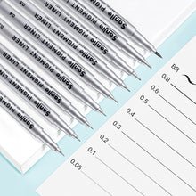 Load image into Gallery viewer, 1pc/9pcs Waterproof Art Markers Painting Needle Pen Fast Dry Fineliner School Drawing Sketching Journal Writing Stationery Supplies
