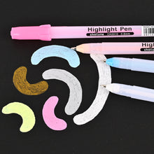 Load image into Gallery viewer, 0.8mm White Gold Silver Colorful Highlighter Drawing Sketching Painting Highlight Pens Greeting Cards Marker Art Stationery Supplies
