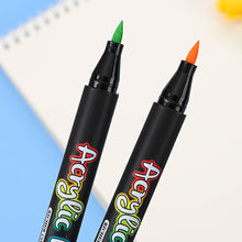 Load image into Gallery viewer, 12/24/36/60 Colors Acrylic Marker Set Glass Rock Metal Paint Pens Brush Set for Calligraphy Painting Drawing DIY Graffiti Art Supplies
