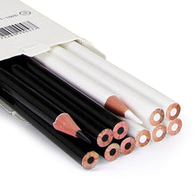 Load image into Gallery viewer, 12pcs Black White Color Oil Based Pencil Drawing Sketching Artist Pencils Art Learning School Stationery Supplies

