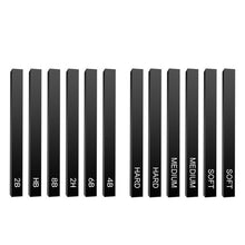 Load image into Gallery viewer, 6pcs Carbon Strip Compressed Graphite Pencil Professional Pure Carbon Sketch Pens Hard/Medium/Soft Woodless Charcoal Pencil Set Drawing Tool Painting Supplies
