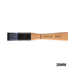 Load image into Gallery viewer, 1pc Flat Head Oil Painting Acrylic Row Brush Gouache Watercolor Artist Paint Wall Painting Nylon Hair Beech Rod Clean Brush
