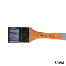 Load image into Gallery viewer, 1pc Flat Head Oil Painting Acrylic Row Brush Gouache Watercolor Artist Paint Wall Painting Nylon Hair Beech Rod Clean Brush
