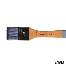 Load image into Gallery viewer, 1pc Flat Head Oil Painting Acrylic Row Brush Gouache Watercolor Artist Paint Wall Painting Nylon Hair Beech Rod Clean Brush
