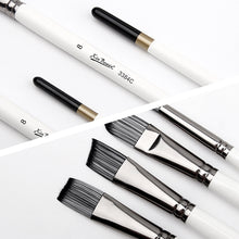 Load image into Gallery viewer, 7/10Pcs Painting Brushes Set Art Acrylic Gouache Oil Watercolor Painting Artist Nylon Hair Beech Wood Rod Brush Set
