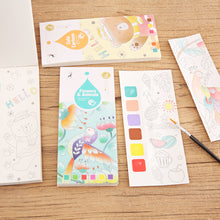 Load image into Gallery viewer, 20Sheets Children DIY Watercolor Painting Book with Paint Kids Gouache Graffiti Picture Coloring Drawing Books Bithday Christmas Gifts
