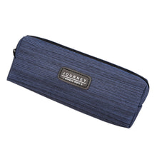 Load image into Gallery viewer, Oxford Fabric Blue Gray Pencil Case Solid Color Simple Pencil Bags for Student Kids Boys Stationery Storage Bag School Supplies
