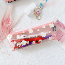Load image into Gallery viewer, Daisy Flower Transparent Pencil Case School Pencil Box Pencil Case Pencil Bag School Supplies Stationery Bag
