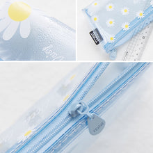 Load image into Gallery viewer, Daisy Flower Transparent Pencil Case School Pencil Box Pencil Case Pencil Bag School Supplies Stationery Bag

