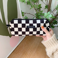Load image into Gallery viewer, Retro Style Pencil Case Corduroy Pencil Bag School Girls Pencil Pouch Travel Large Capacity Makeup Bag Cosmetic Case
