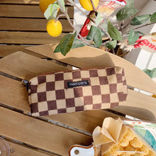 Load image into Gallery viewer, Retro Style Pencil Case Corduroy Pencil Bag School Girls Pencil Pouch Travel Large Capacity Makeup Bag Cosmetic Case
