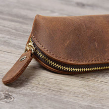 Load image into Gallery viewer, Retro Style Genuine Leather Pencil Bag Simple Stationery Case Handmade Pen Case Storage Bag Zipper Pencil Pouch School Supplies
