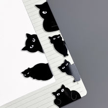 Load image into Gallery viewer, Creative Black Cat Magnetic Bookmark Stationery Students Gifts Book Clip Personality Pagination Mark School Supplies
