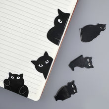 Load image into Gallery viewer, Creative Black Cat Magnetic Bookmark Stationery Students Gifts Book Clip Personality Pagination Mark School Supplies
