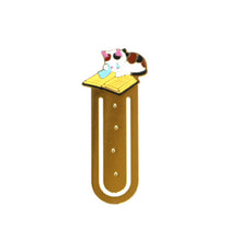 Load image into Gallery viewer, Cute Cat Bookmarks Metal Book Clips Japanese Style Brass Paper Page Holder Book Clip Stationery Reading Pagination Tools School Office Supplies
