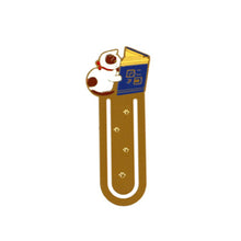 Load image into Gallery viewer, Cute Cat Bookmarks Metal Book Clips Japanese Style Brass Paper Page Holder Book Clip Stationery Reading Pagination Tools School Office Supplies
