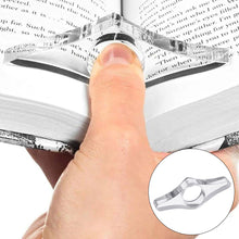 Load image into Gallery viewer, Acrylic Book Thumb Support Finger Book Page Holder Convenient Transparent Bookmark School Office Supplies
