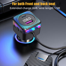 Load image into Gallery viewer, Car Charger Quick Charge Cigarette Lighter Adapter Bluetooth USB Type C Fast Charger PD QC3.0 For Iphone Samsung Xiaomi
