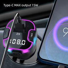 Load image into Gallery viewer, CS6 Car Charger Quick Charge Cigarette Lighter Adapter Bluetooth 5.3 USB Type C Fast Charger PD QC3.0 For Iphone Samsung Xiaomi
