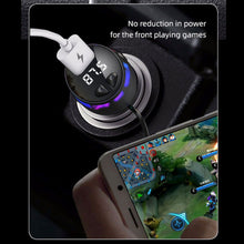 Load image into Gallery viewer, Car Bluetooth 5.3 FM Transmitter Wireless Audio Receiver Car MP3 Player 66W PD Fast Charger Ambient Light Muti-point Charger

