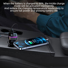 Load image into Gallery viewer, Car Bluetooth 5.0 FM Transmitter Wireless Audio Receiver Car MP3 Player 66W PD Fast Charger Ambient Light Muti-point Charger
