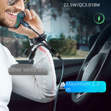 Load image into Gallery viewer, C35 Car MP3 Bluetooth Player with Hands-Free Calling, FM Transmitter, 1-to-3 Cable, Fast Car Charger - All-in-One
