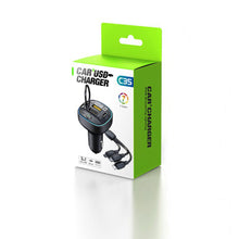 Load image into Gallery viewer, C35 Car MP3 Bluetooth Player with Hands-Free Calling, FM Transmitter, 1-to-3 Cable, Fast Car Charger - All-in-One
