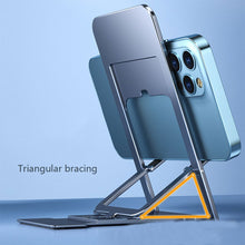 Load image into Gallery viewer, Mini Desktop Multi-Angle Folding Mobile Phone Holder Hollow Plastic Tablet Stand Portable For Iphone 12 11 8 7 pro Support

